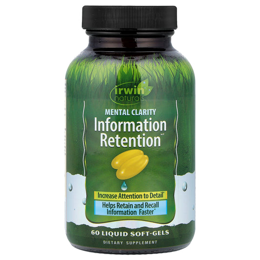 Irwin Naturals, Metal Clarity Information Retention™, 60 Liquid Soft-Gels
