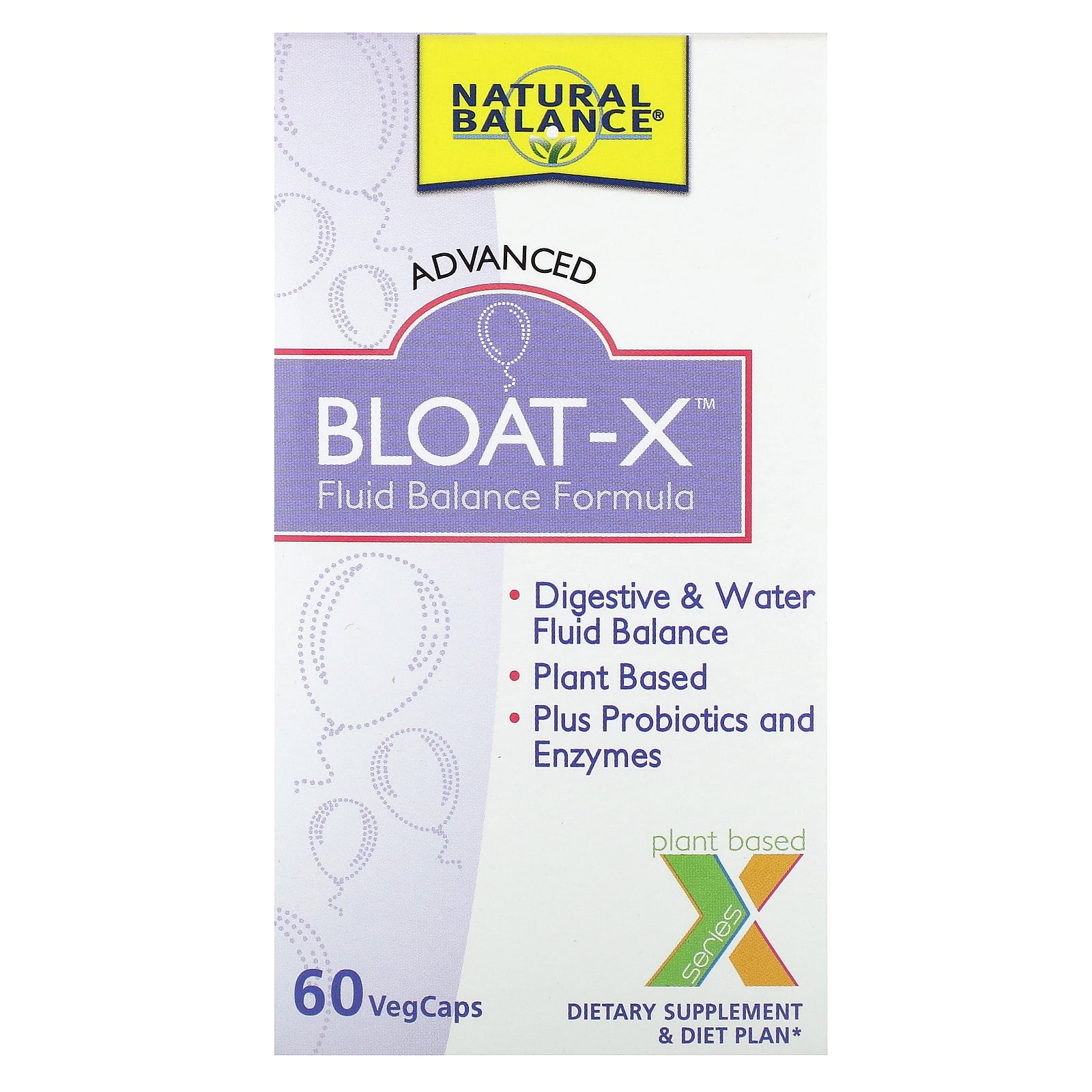 Natural Balance, Bloat-X, Fluid Balance Formula, 60 VegCaps