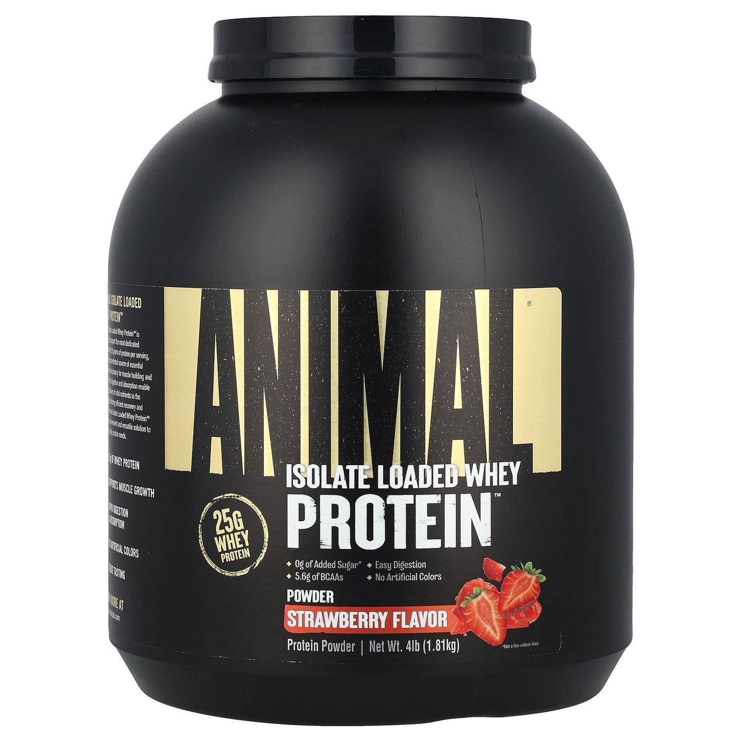 Animal, Isolate Loaded Whey Protein Powder, Strawberry, 4 lb (1.81 kg)