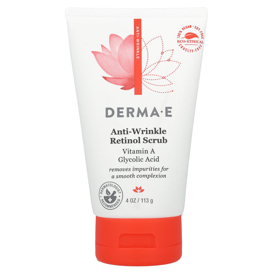 DERMA E, Anti-Wrinkle Retinol Scrub, 4 oz (113 g)