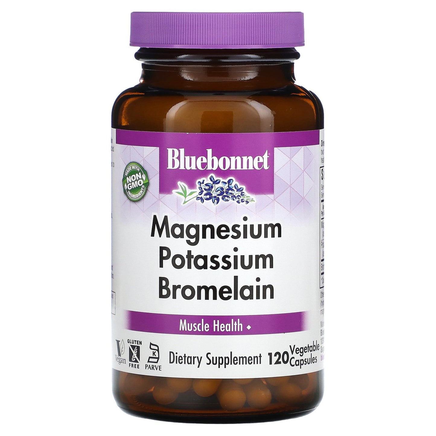 Bluebonnet Nutrition, Magnesium Potassium Bromelain, 120 Vegetable Capsules