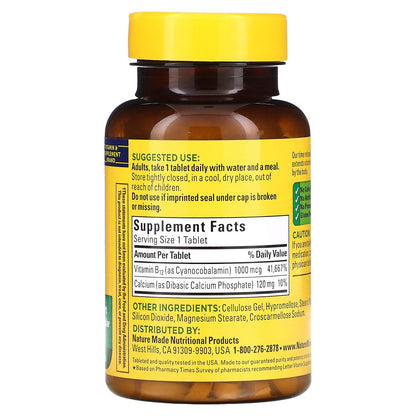 Nature Made, B12, Time Release, 1,000 mcg, 160 Tablets