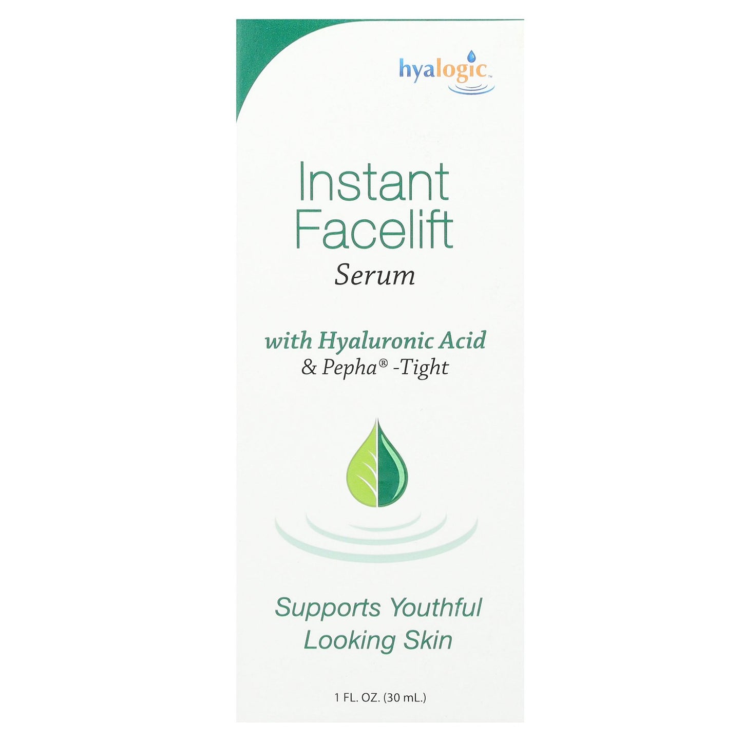 Hyalogic, Instant Facelift Serum with Hyaluronic Acid & Pepha-Tight, Fragrance Free, 1 fl oz (30 ml)