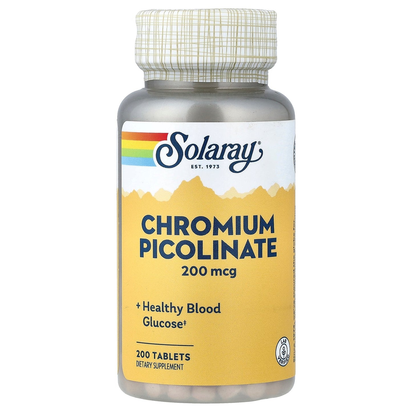 Solaray, Chromium Picolinate, 200 mcg, 200 Tablets