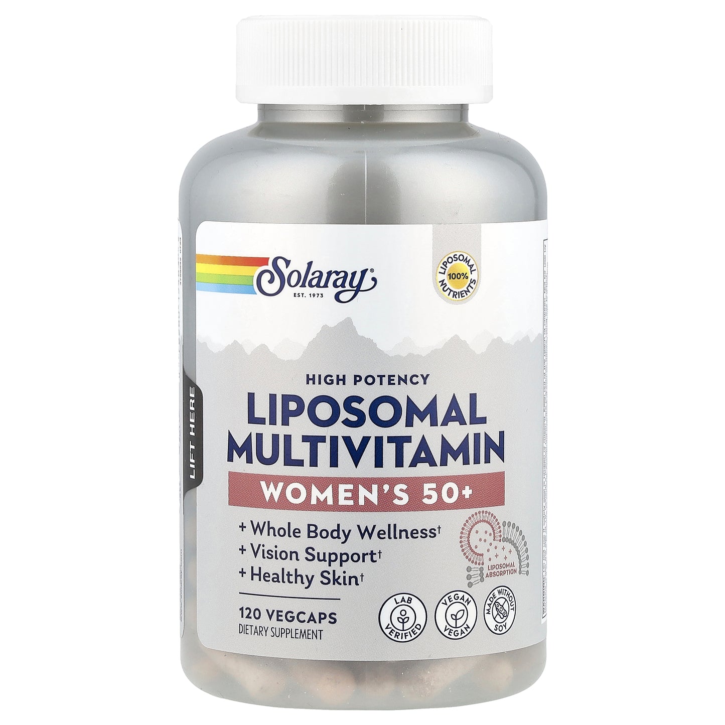 Solaray, High Potency Women's 50+ Liposomal Multivitamin, 120 VegCaps