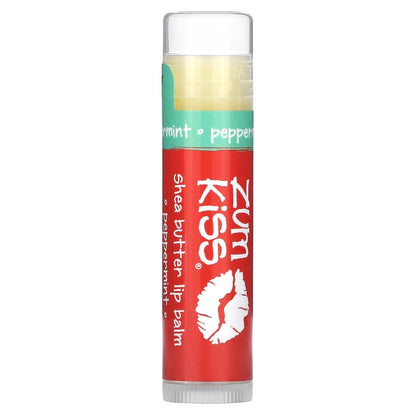 ZUM, Zum Kiss, Shea Butter Lip Balm, Peppermint, 0.15 oz