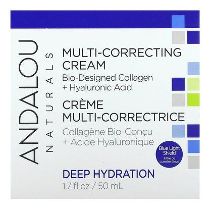 Andalou Naturals, Deep Hydration, Multi-Correcting Cream, 1.7 fl oz (50 ml)