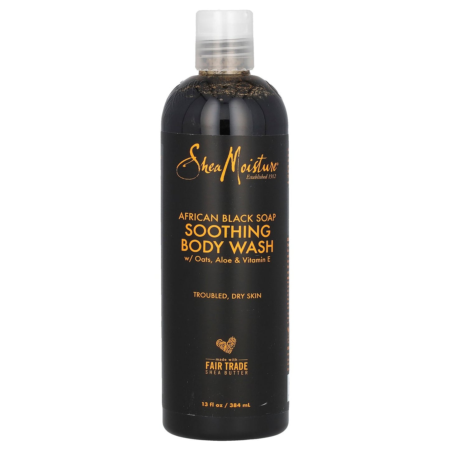 SheaMoisture, African Black Soap, Soothing Body Wash, 13 fl oz (384 ml)