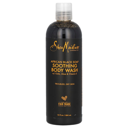 SheaMoisture, African Black Soap, Soothing Body Wash, 13 fl oz (384 ml)