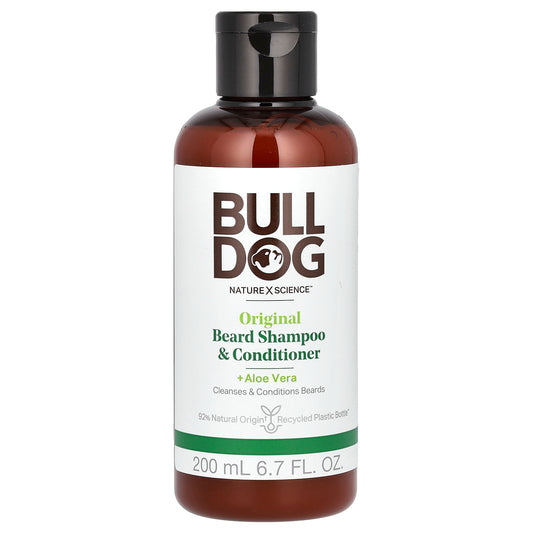 Bulldog Skincare For Men, Beard Shampoo & Conditioner + Aloe Vera, Original , 6.7 fl oz (200 ml)