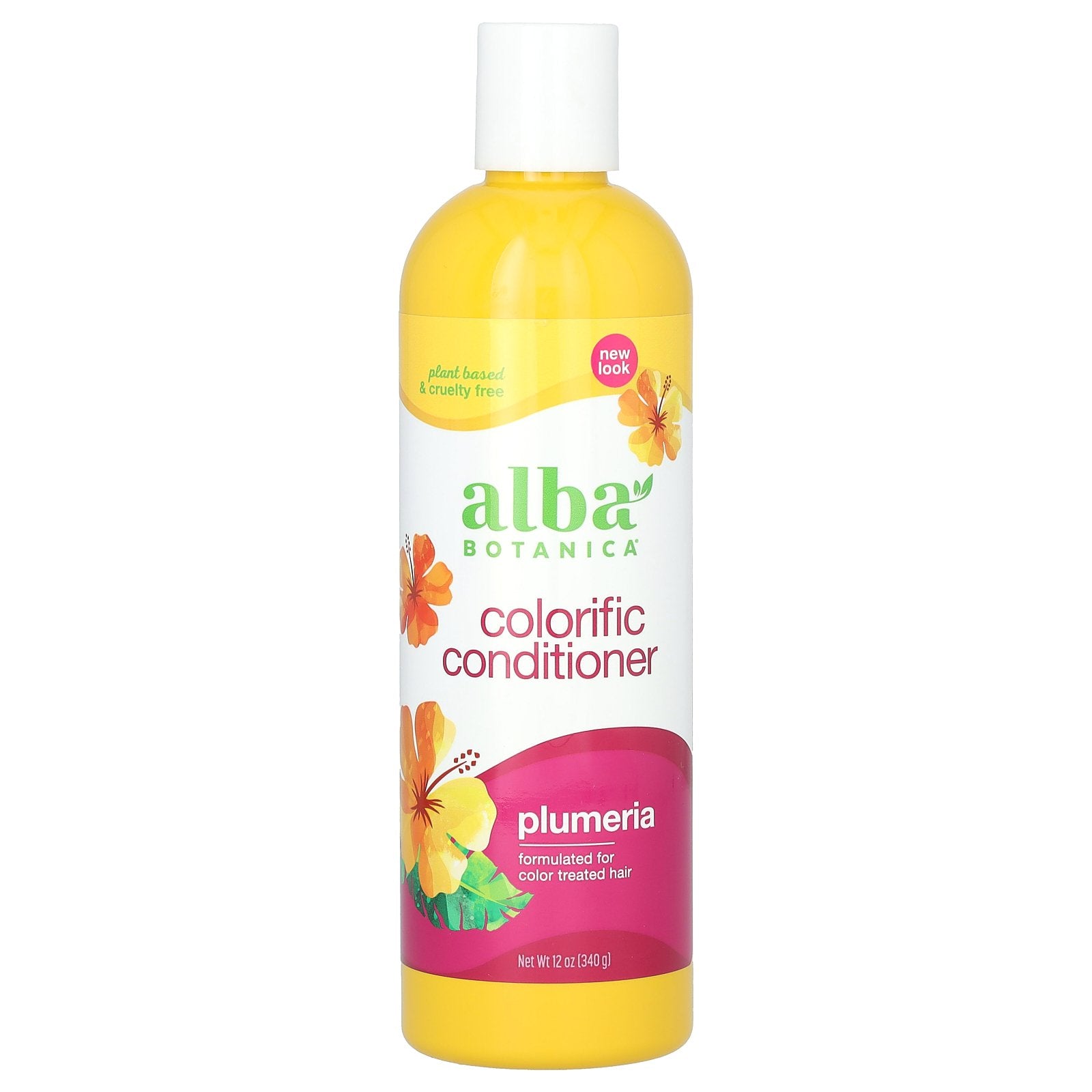 Alba Botanica, Colorific Conditioner, For Color Treated Hair, Plumeria, 12 oz (340 g)