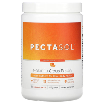 Econugenics, PectaSol® Modified Citrus Pectin, Tangerine Infusion, 120 Chewable Tablets