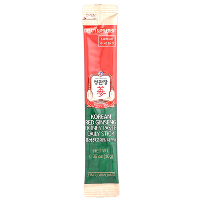 JungKwanJang, Korean Red Ginseng Honey Paste Daily Stick, 30 Sticks, 0.35 oz (10 g) Each