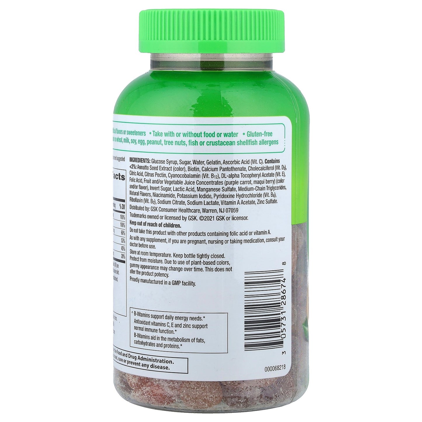 Centrum, Adults Multigummies, Assorted Natural Fruit , 180 Gummies