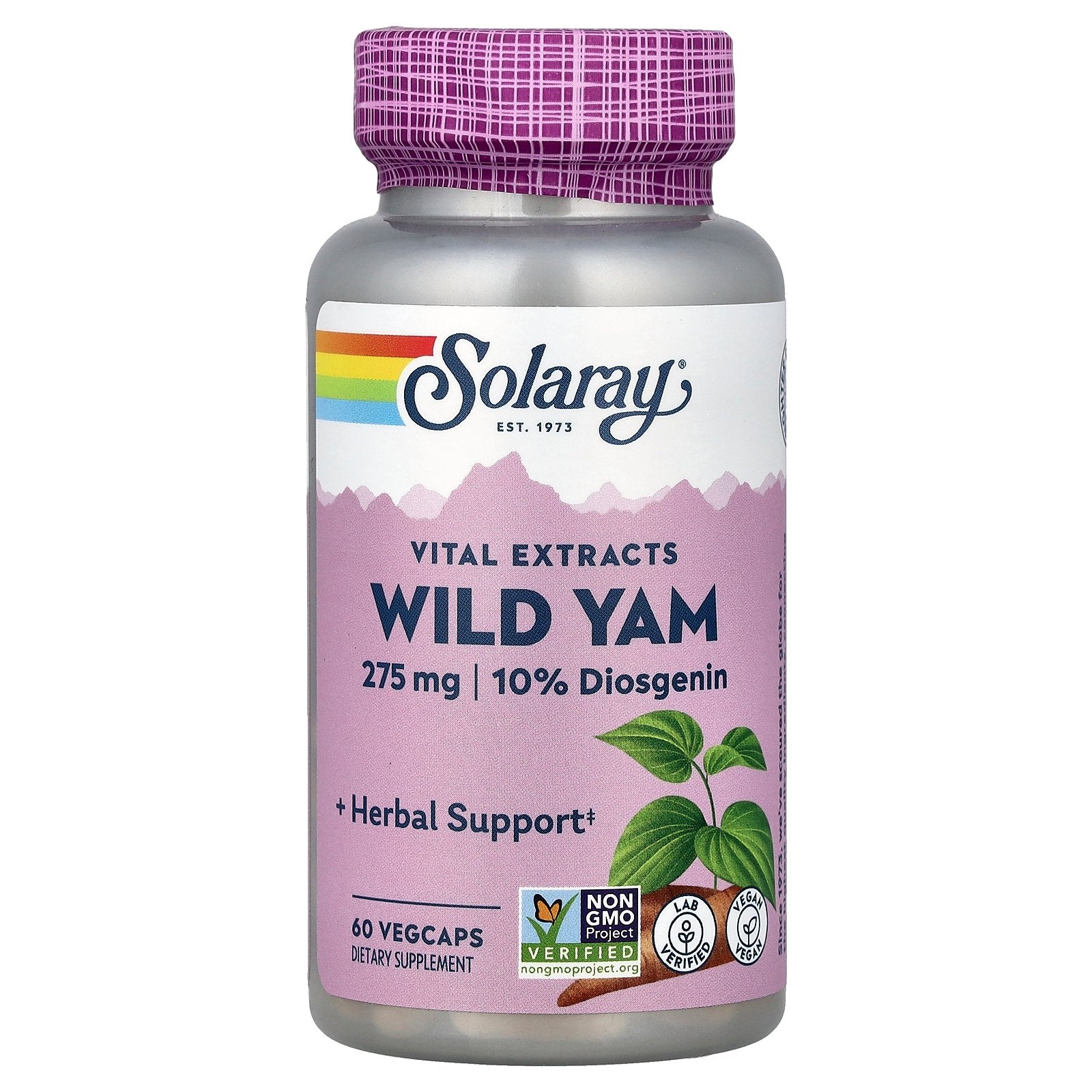 Solaray, Vital Extracts, Wild Yam, 60 VegCaps