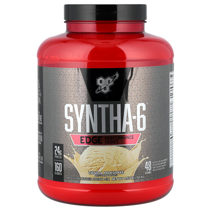 BSN, Syntha-6® Edge, Protein Powder Drink Mix, Vanilla Milkshake, 4.01 lb (1.82 kg)
