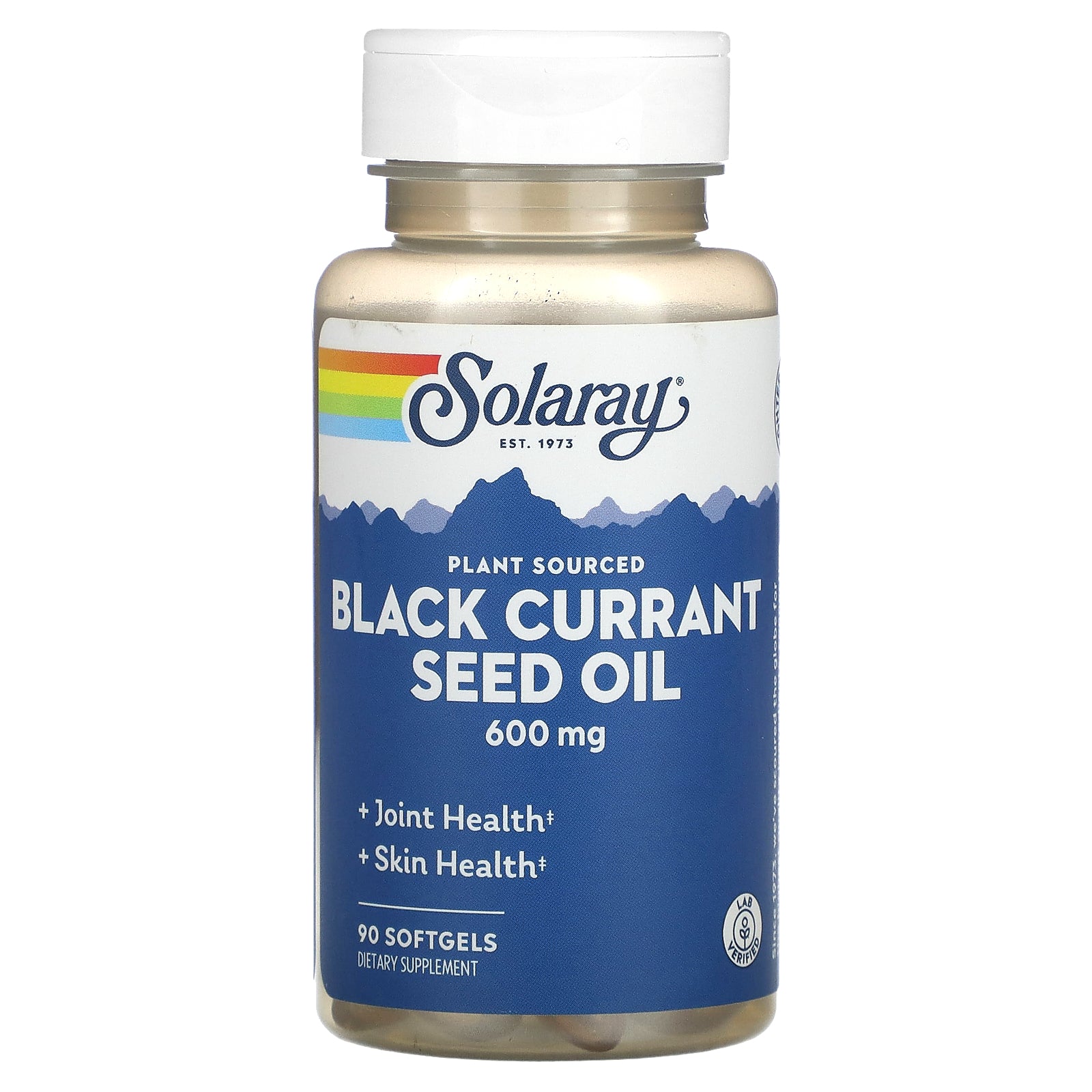 Solaray, Black Currant Seed Oil, 600 mg, 90 Softgels