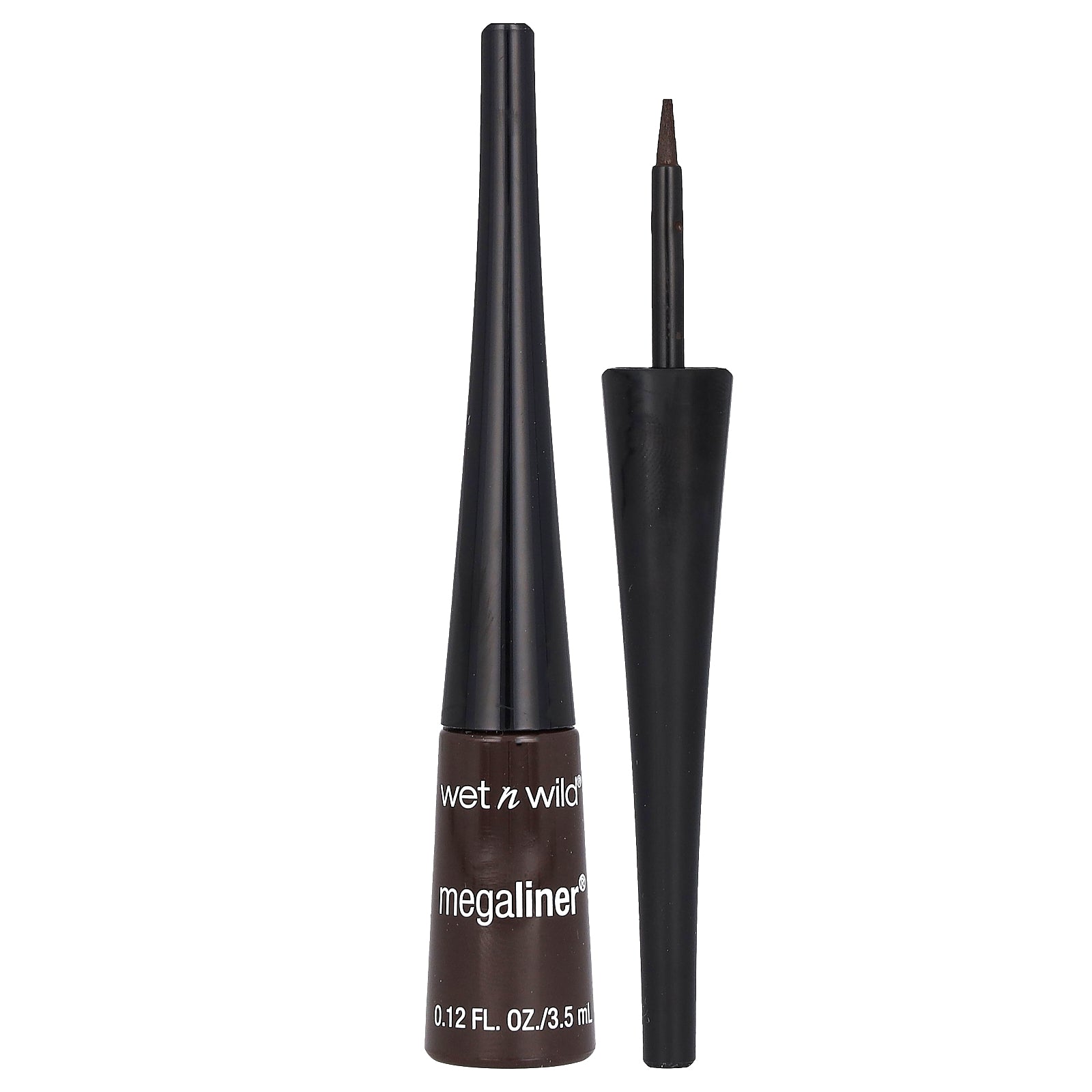 wet n wild, MegaLiner, Liquid Eyeliner, 872A Dark Brown, 0.12 fl oz (3.5 ml)