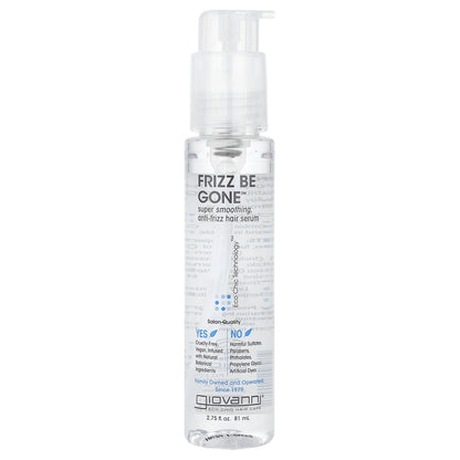 Giovanni, Frizz Be Gone™, Super Smoothing, Anti-Frizz Hair Serum, 2.75 fl oz (81 ml)