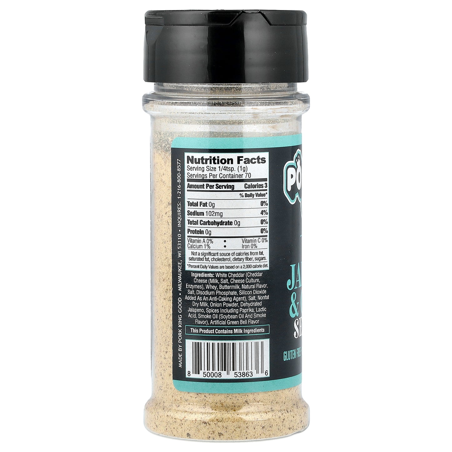 Pork King Good, Smoky Jalapeno & Cheese Seasoning, 2.5 oz (70.8 g)