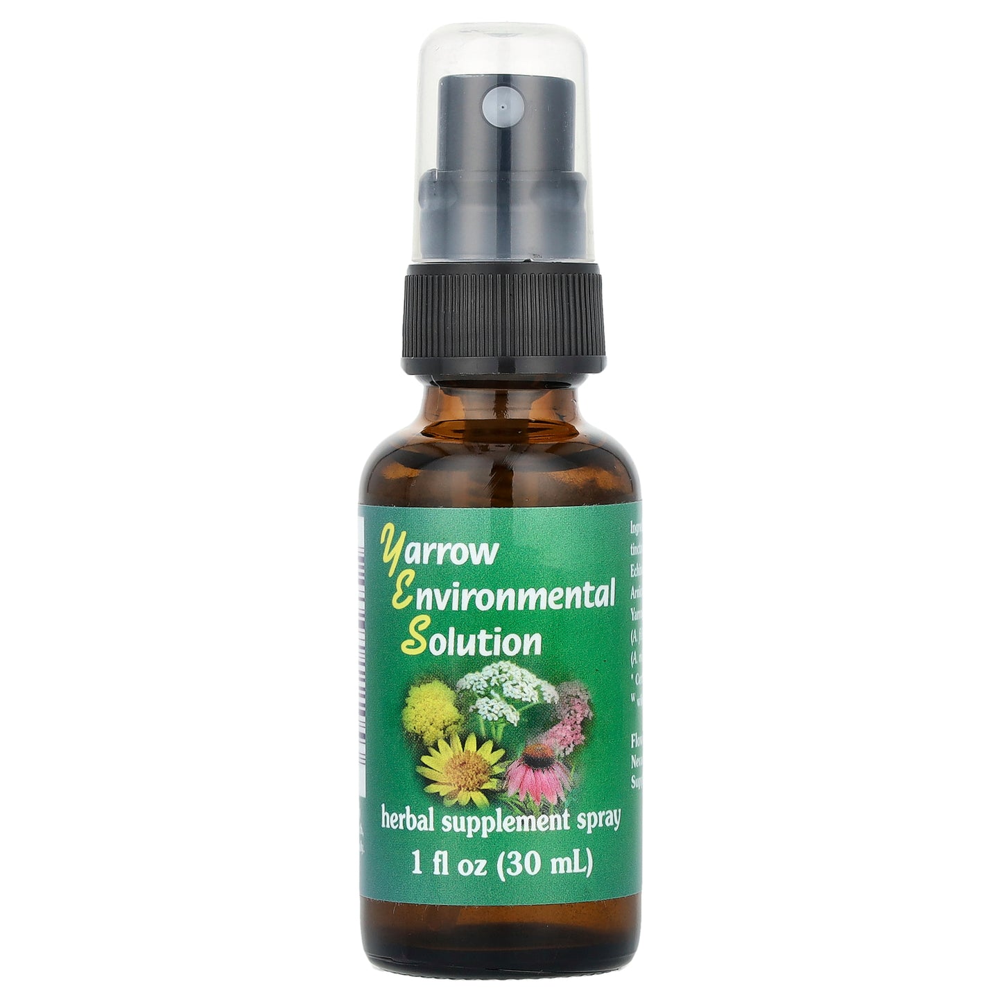 Flower Essence Services, Yarrow Environmental Solution Spray, 1 fl oz (30 ml)