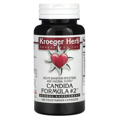 Kroeger Herb Co, Candida Formula #2, 100 Vegetarian Capsules