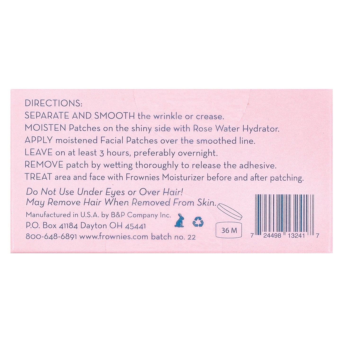 Frownies, Facial Patches, For Foreheads & Between Eyes, 144 Patches