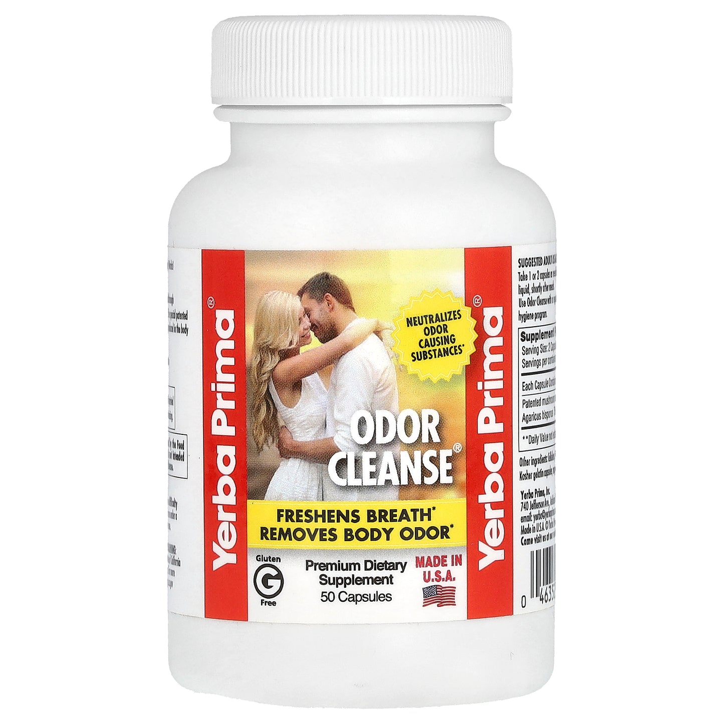 Yerba Prima, Odor Cleanse, 50 Capsules (75 mg per Capsule)