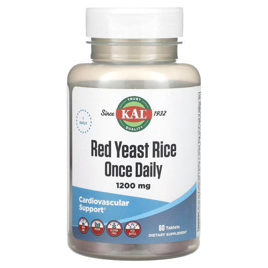 KAL, Red Yeast Rice, 1,200 mg, 60 Tablets