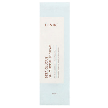 iUNIK, Beta-Glucan Daily Moisture Cream, 2.02 fl oz (60 ml)