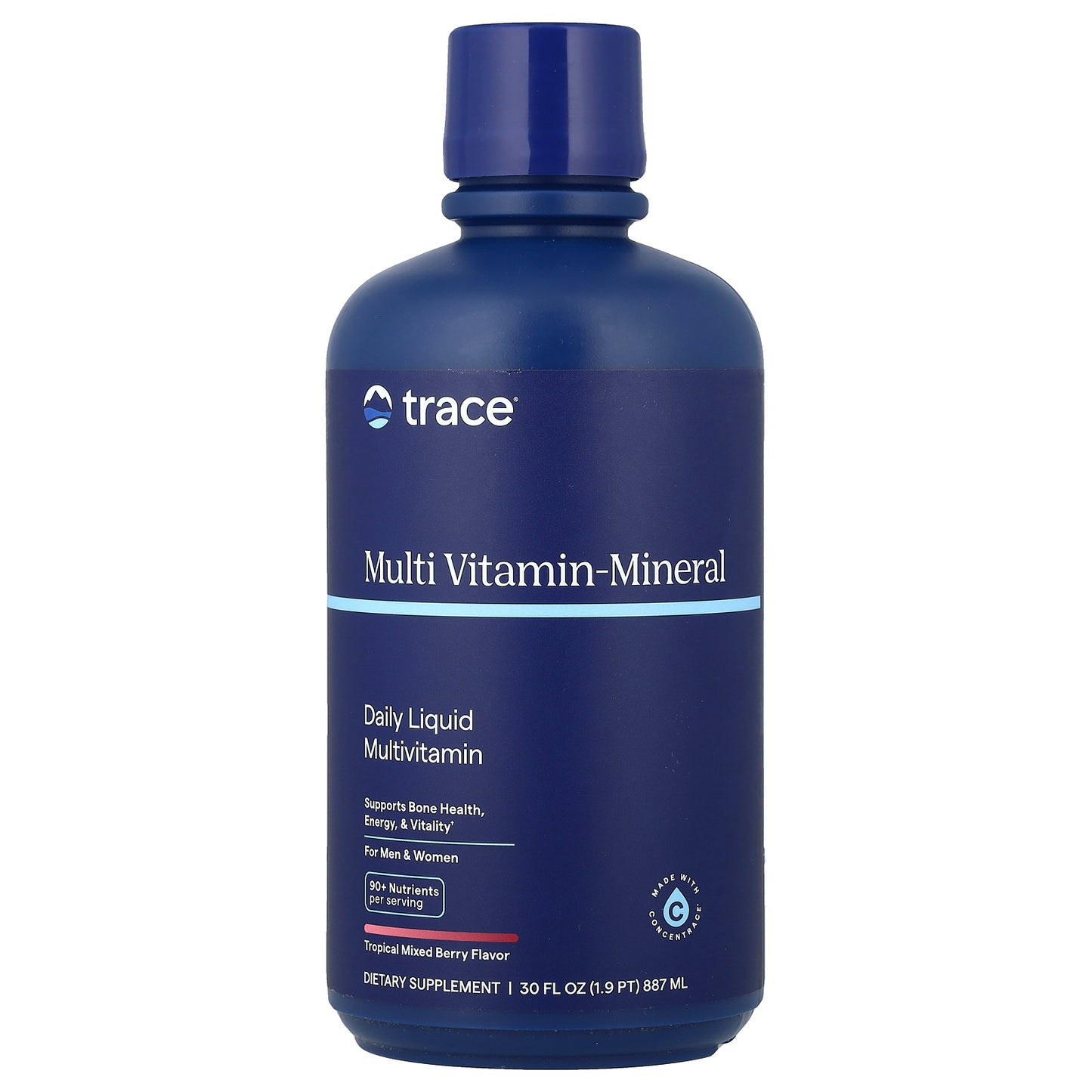 Trace, Multi Vitamin-Mineral, For Men & Women, Tropical Mixed Berry, 30 fl oz (887 ml)