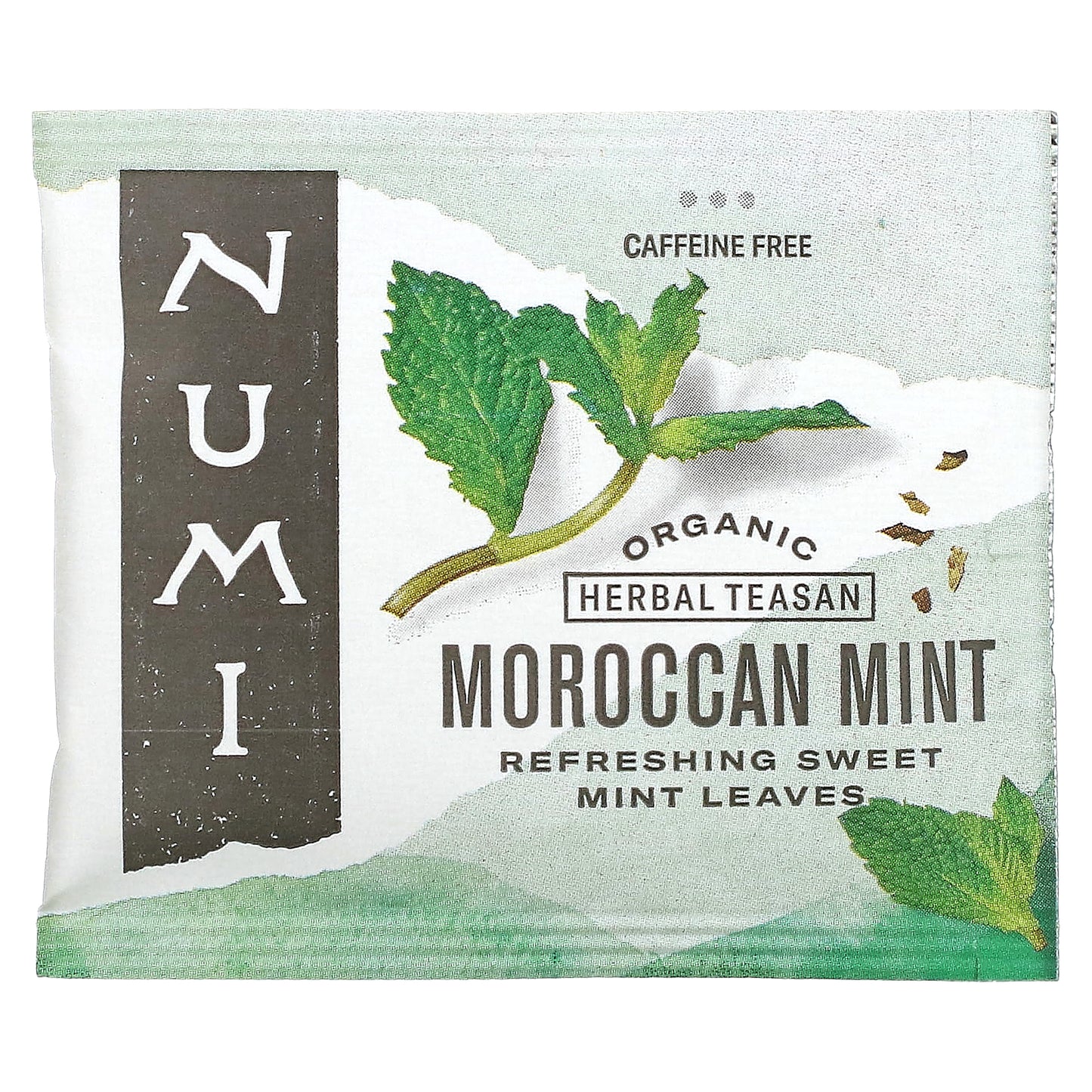 Numi Tea, Organic Herbal Teasan, Moroccan Mint, Caffeine Free, 18 Tea Bags, 1.40 oz (39.6 g)