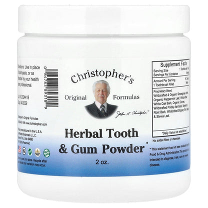 Christopher's Original Formulas, Herbal Tooth & Gum Powder, 2 oz.