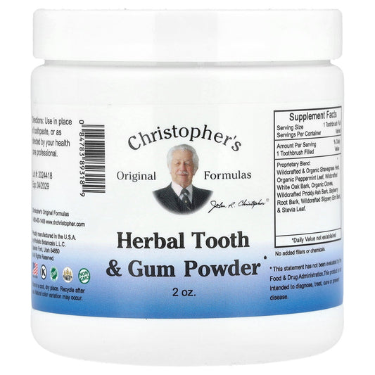 Christopher's Original Formulas, Herbal Tooth & Gum Powder, 2 oz.