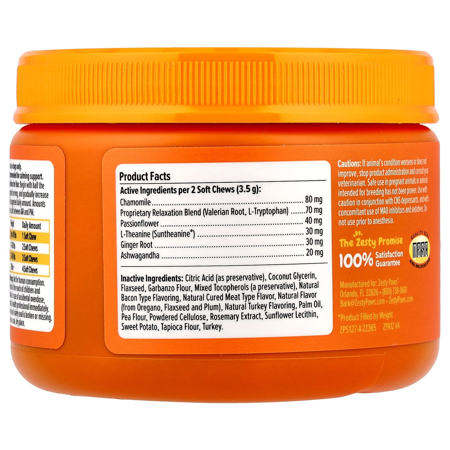 Zesty Paws, Puppy Calming Bites™, For Dogs, Turkey, 90 Soft Chews, 5.5 oz (157 g)