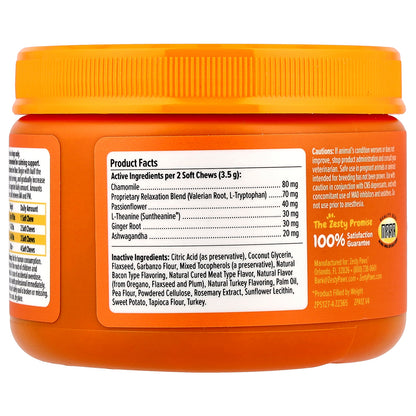 Zesty Paws, Puppy Calming Bites™, For Dogs, Turkey, 90 Soft Chews, 5.5 oz (157 g)