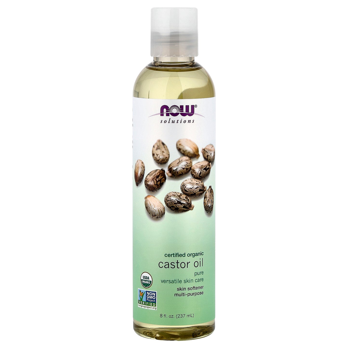 NOW Foods, Solutions, Organic Castor Oil, 8 fl oz (237 ml)