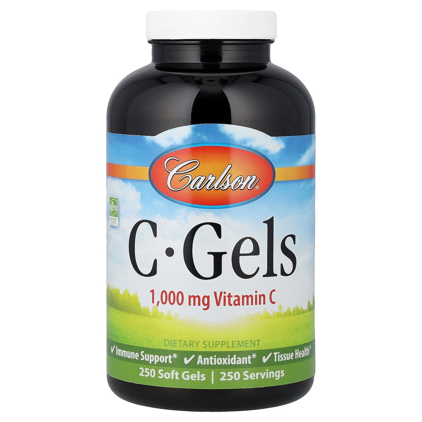 Carlson, C-Gels, Vitamin C, 1,000 mg, 250 Soft Gels