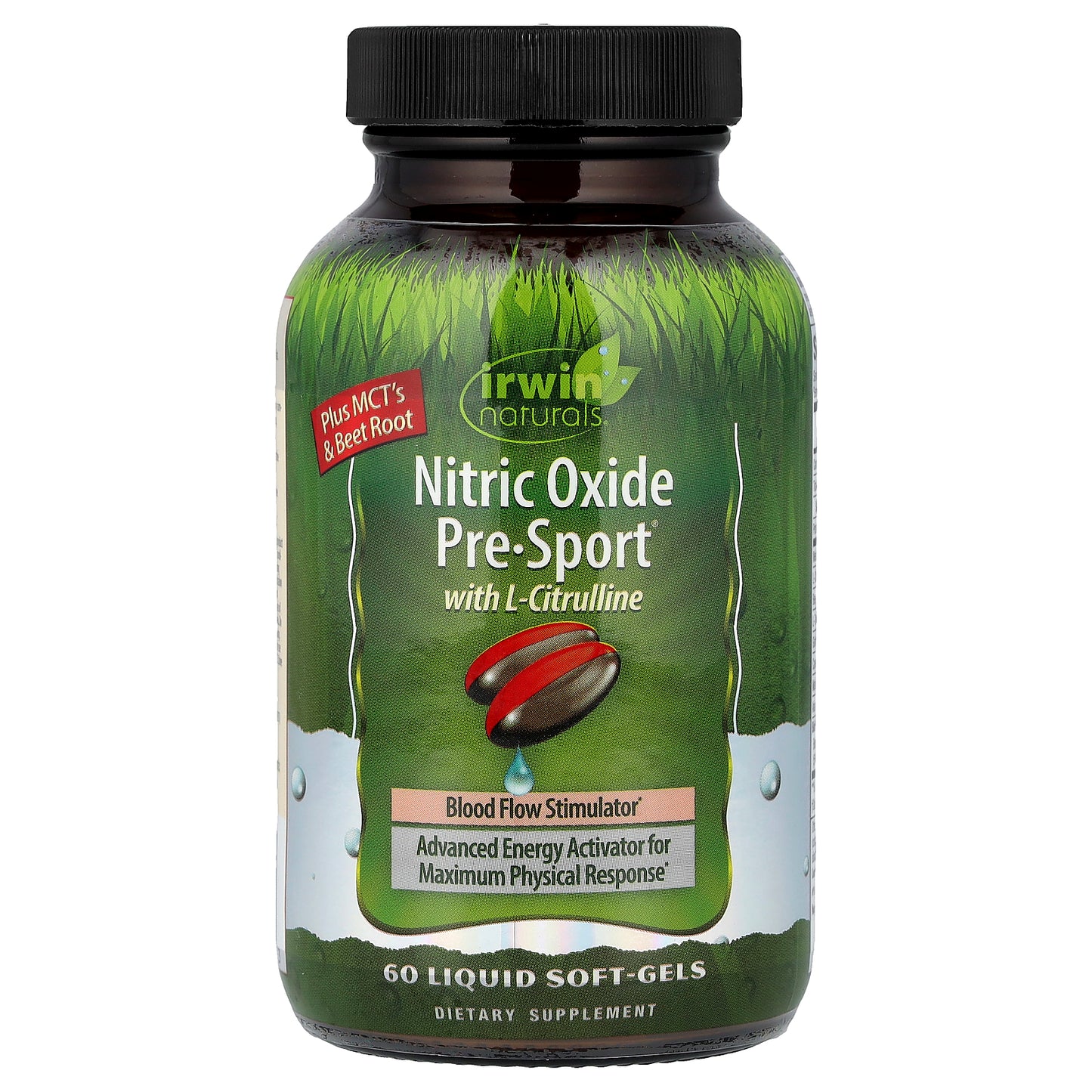 Irwin Naturals, Nitric Oxide Pre-Sport® with L-Citrulline, 60 Liquid Soft-Gels