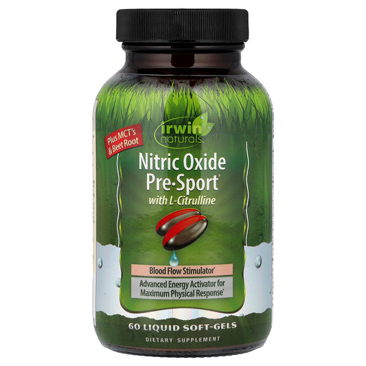 Irwin Naturals, Nitric Oxide Pre-Sport® with L-Citrulline, 60 Liquid Soft-Gels