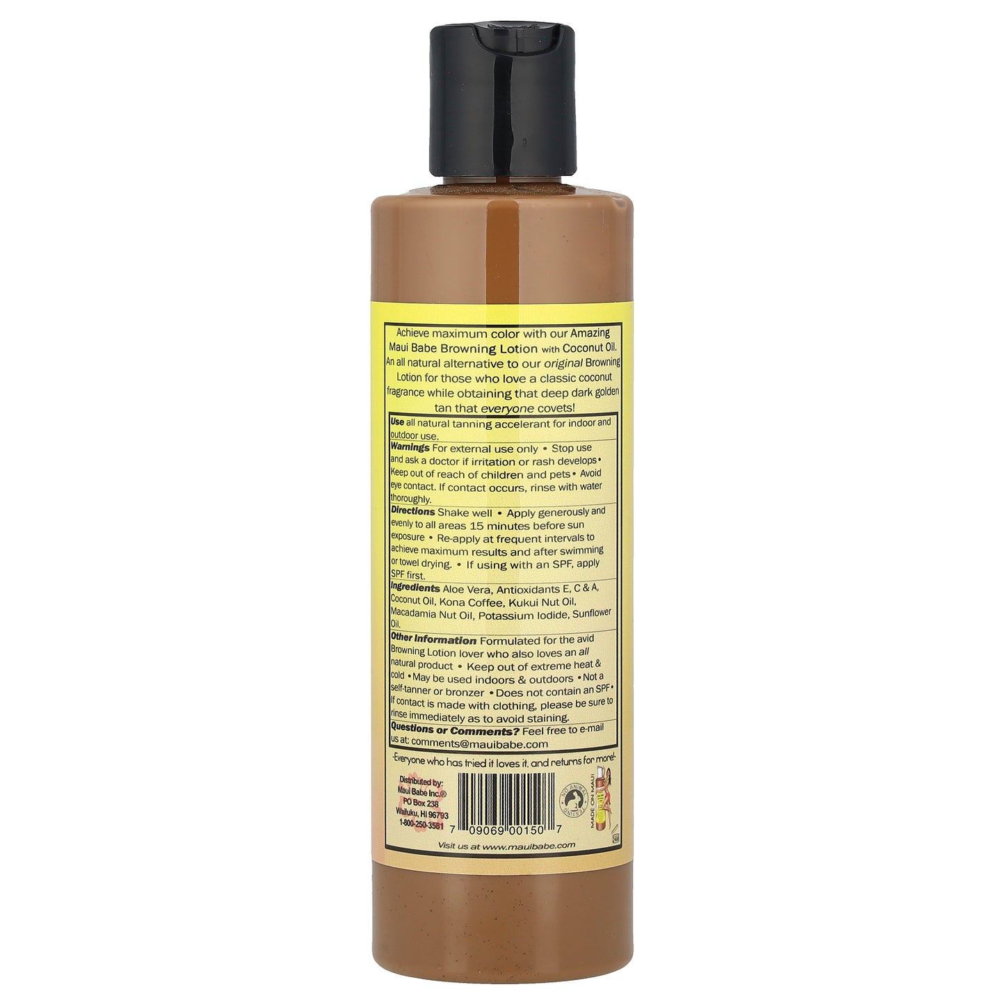 Maui Babe, Amazing Browning Lotion with Coconut Oil, 8 fl oz (236 ml)