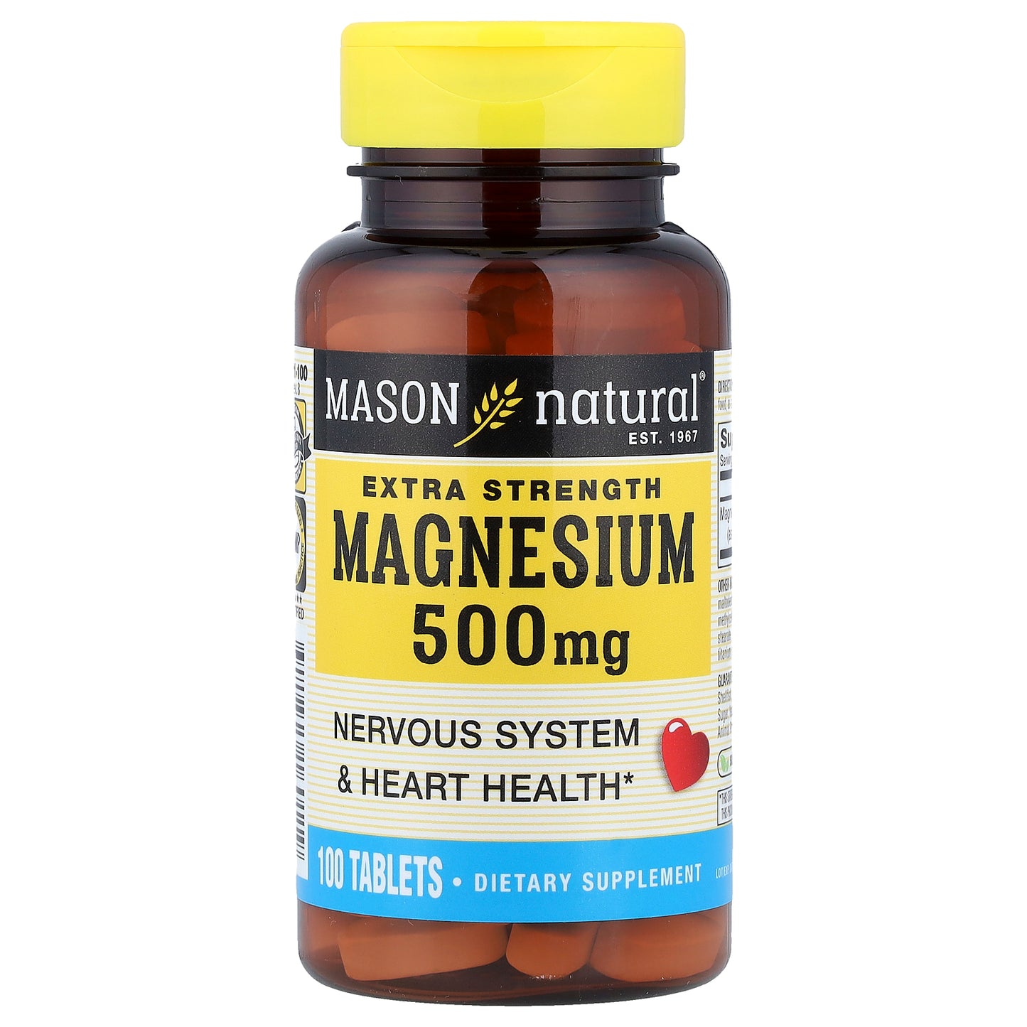 Mason Natural, Magnesium, 500 mg, 100 Tablets