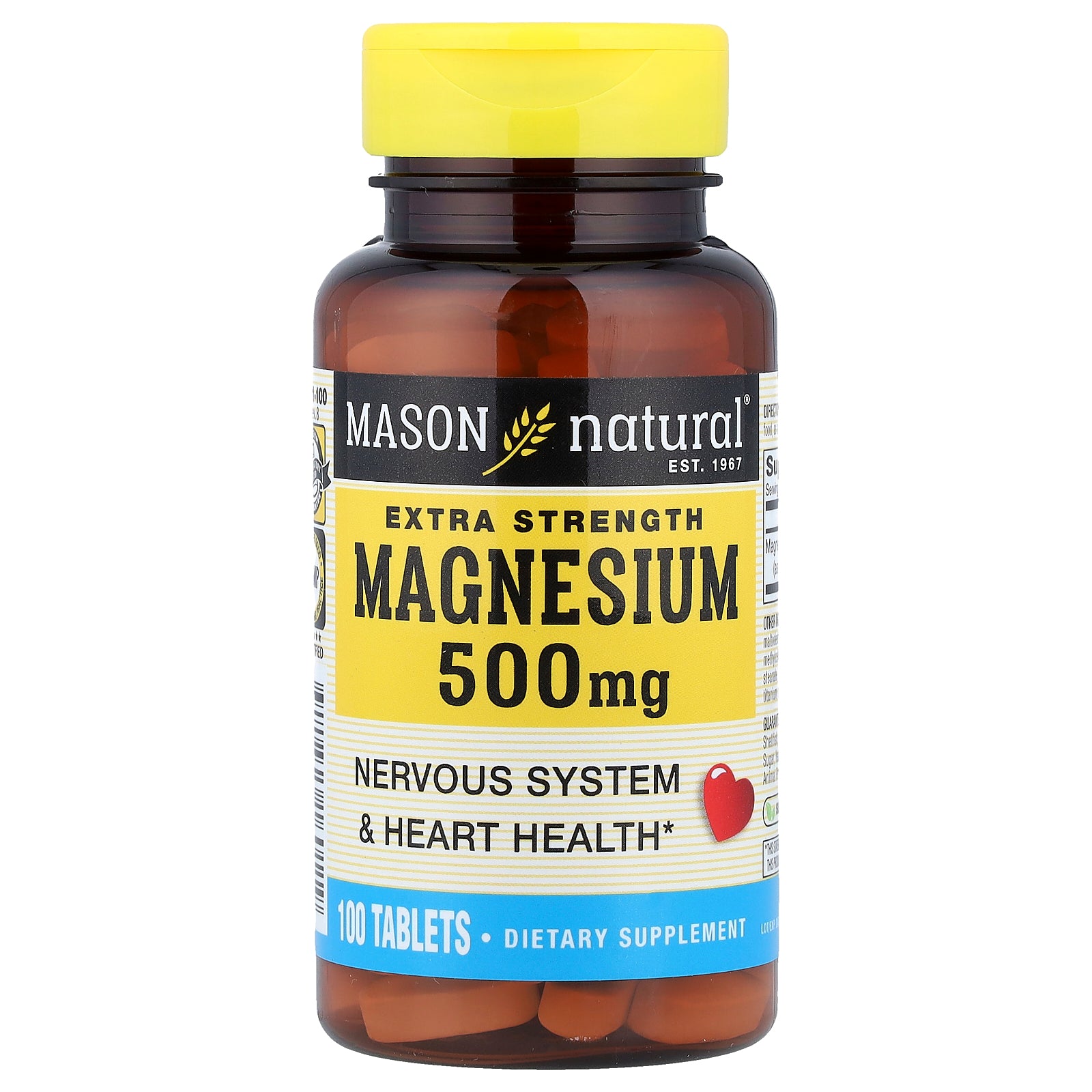 Mason Natural, Magnesium, 500 mg, 100 Tablets