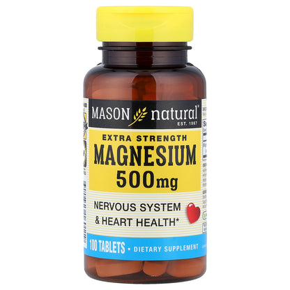 Mason Natural, Magnesium, 500 mg, 100 Tablets
