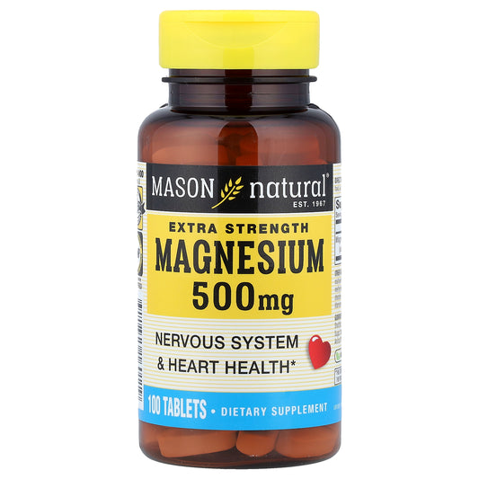 Mason Natural, Magnesium, 500 mg, 100 Tablets