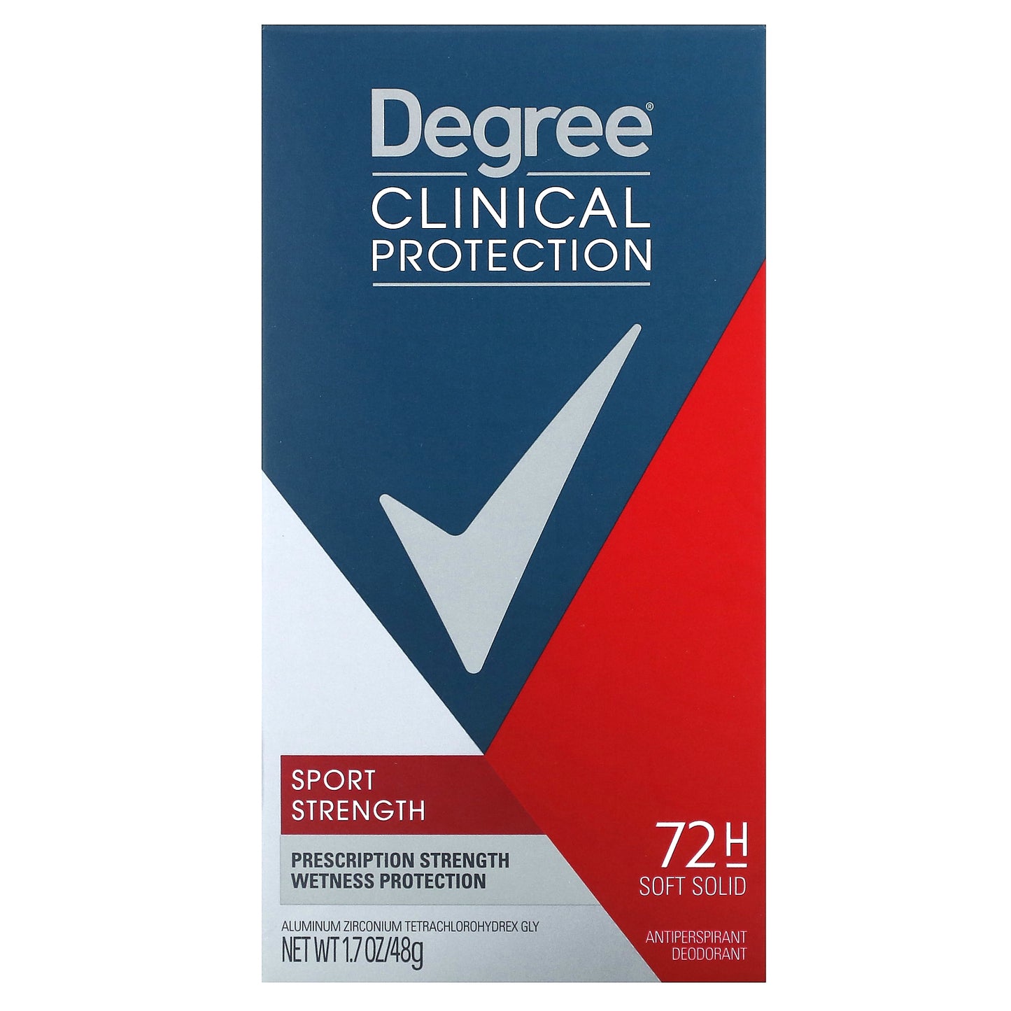 Degree, Men, Clinical Protection, Antiperspirant Deodorant, Soft Solid, Sport Strength, 1.7 oz (48 g)