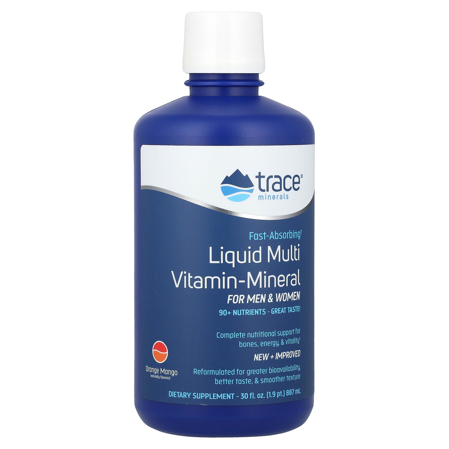 Trace, Liquid Multi Vitamin-Mineral, For Men & Women, Orange Mango, 30 fl oz (887 ml)