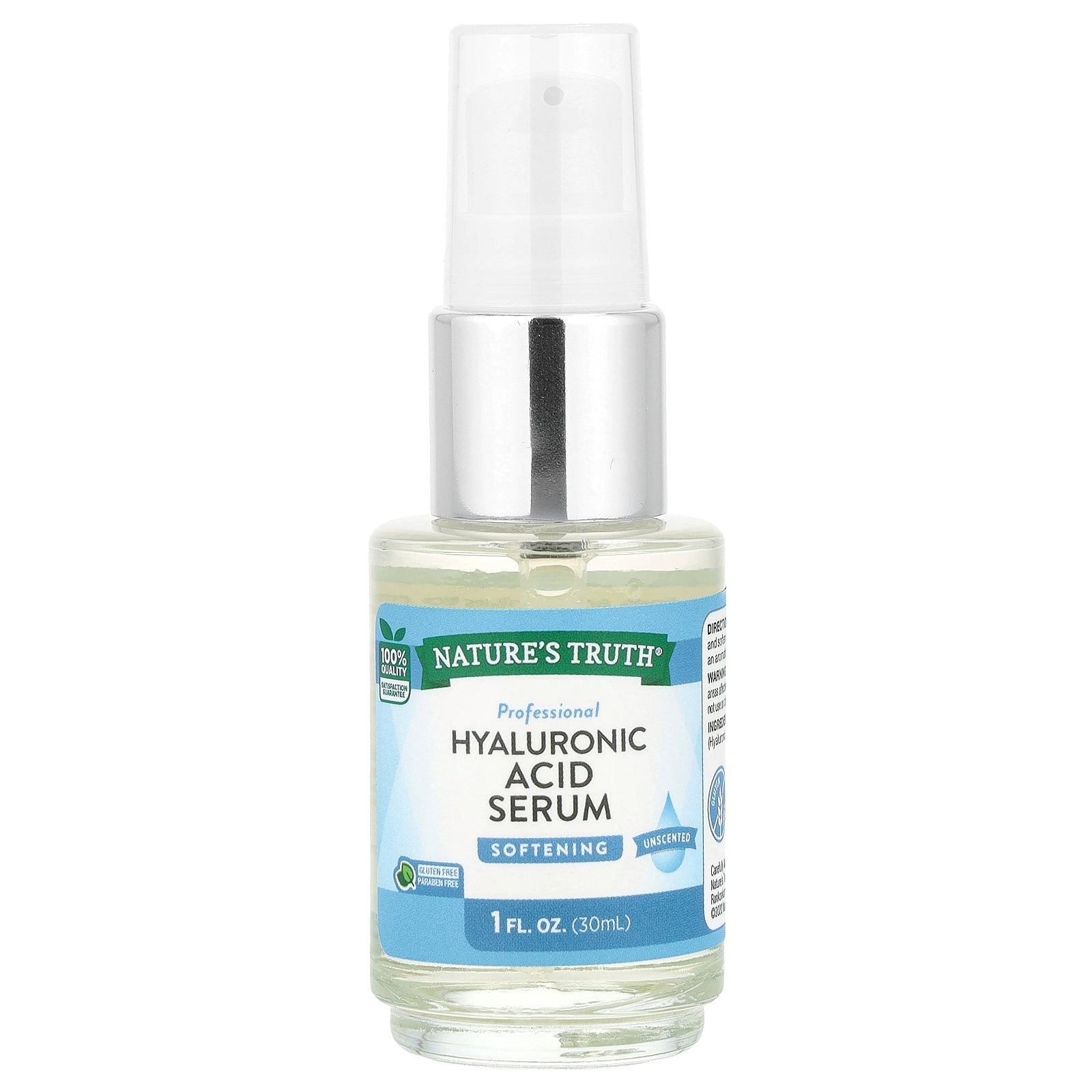 Nature's Truth, Hyaluronic Acid Serum, Unscented, 1 fl oz (30 ml)