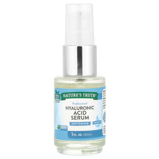 Nature's Truth, Hyaluronic Acid Serum, Unscented, 1 fl oz (30 ml)
