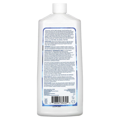 Desert Essence, Tea Tree Oil, Whitening Plus Mouthwash, Cool Mint, 16 fl oz (473 ml)